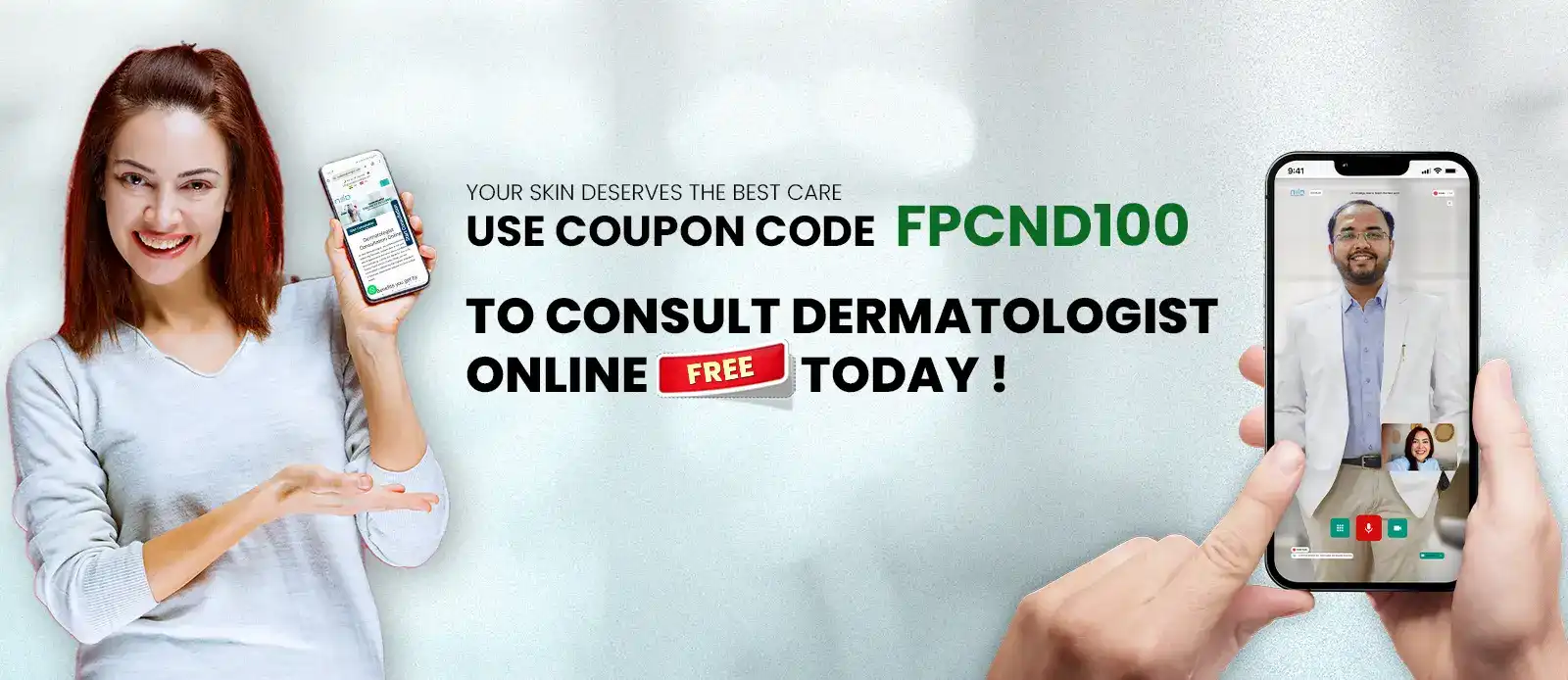 NeoDermatologist पर मुफ़्त/फ्री डर्मेटोलॉजिस्ट परामर्श - कोड का उपयोग करके शीर्ष त्वचा विशेषज्ञ से सलाह लें