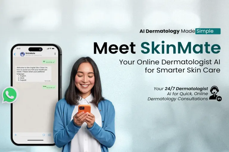 SkinMate - वर्चुअल डर्मेटोलॉजिस्ट  AI ऑनलाइन कंसल्टेशन, वर्चुअल डर्मेटोलॉजिस्ट ऑनलाइन कंसल्टेशन