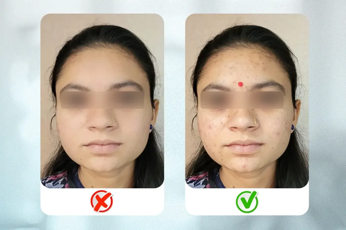 Avoid filters/beautification of the photographs -  While taking photograph