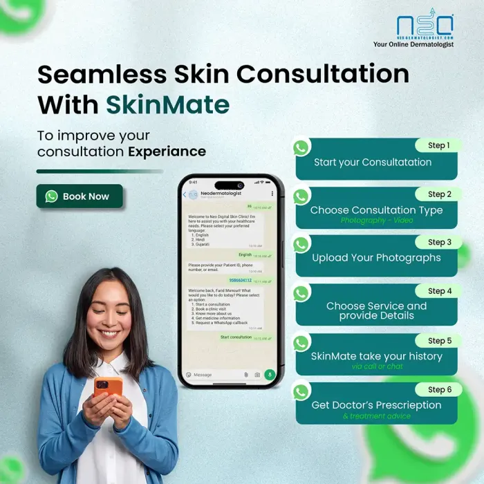 24/7 Online Dermatology Consultation for Your Skin and Hair Concerns With Skinmate - Your AI-Powered Nurse 