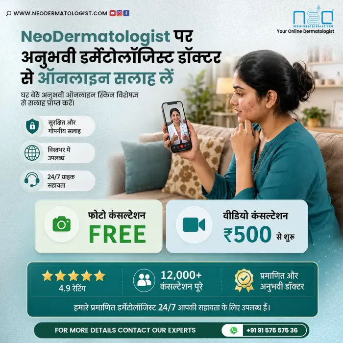 Get an online dermatologist consultation at Neodermatologist with a certified dermatologist