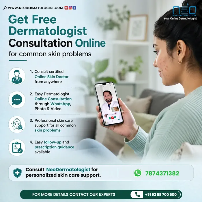 Free dermatologist consultation online for common skin problems with NeoDermatologist skin specialists