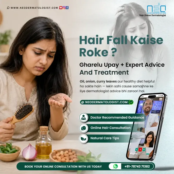 Do you know how to stop hair loss? Learn about home remedies and get an online consultation with an expert dermatologist- neodermatologist
