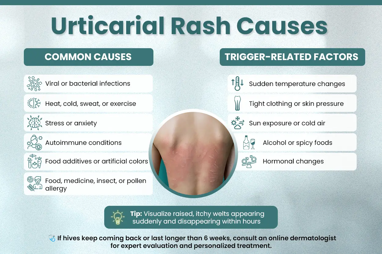 Urticarial Rash Causes - Treatment Guide By Neodermatologist
