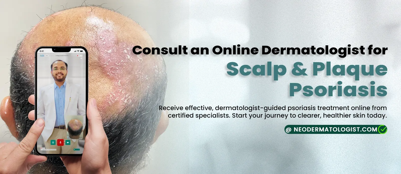 स्कैल्प और प्लाक सोरायसिस के लिए ऑनलाइन त्वचा विशेषज्ञ से परामर्श लें - प्रमाणित विशेषज्ञों द्वारा डर्मेटोलॉजिस्ट-निर्देशित सोरायसिस उपचार ऑनलाइन